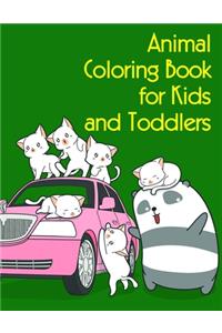 Animal Coloring Book for Kids and Toddlers