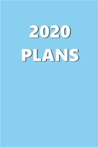 2020 Daily Planner 2020 Plans Baby Blue Color 384 Pages