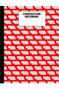 Composition Notebook: Nebraska Composition Book Wide Ruled State Design Lined 100 Page Journal for Primary Elementary School Students