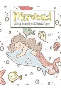 Mermaid Story Journal and Sketch Paper