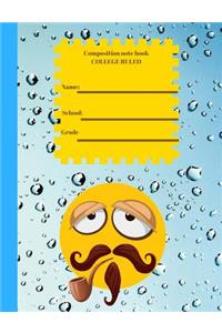college ruled composition note book