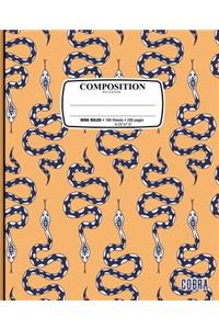Composition Notebook Cobra Snake