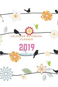 Calendar Notebook Planner 2019 Monthly