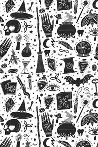 Wizard and Witch Pattern Cute Horror Decoration 04