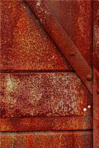 An Iron Door Rusted Red Journal