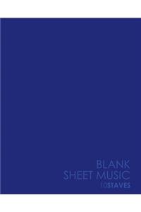 Blank Sheet Music - 10 Staves