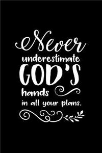 Never Underestimate God's Hands in All Your Plans.