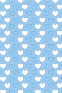 Bullet Journal Notebook Hearts Pattern 1
