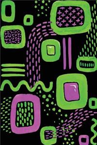 Bullet Journal Notebook Colorful Abstract Pattern 2