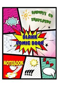 Blank Comic Books Notebooks Variety of Templates