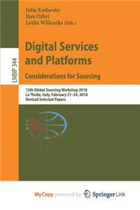 Digital Services and Platforms. Considerations for Sourcing