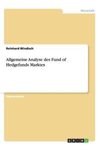 Allgemeine Analyse des Fund of Hedgefunds Marktes