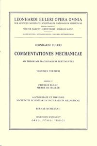 Commentationes Mechanicae Et Astronomicae Ad Scientiam Navalem Pertinentes 2nd Part