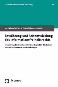 Bewahrung Und Fortentwicklung Des Informationsfreiheitsrechts