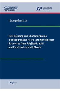 Melt Spinning and Characterization of Biodegradable Micro- and Nanofibrillar Structures from Poly(lactic acid) and Poly(vinyl alcohol) Blends