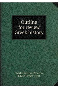 Outline for review Greek history