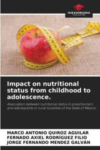 Impact on nutritional status from childhood to adolescence.