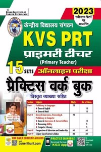 KVS PRT Primary Teacher Practice Work Book 15 Sets Based on Latest Pattern (Hindi Medium)(4024)