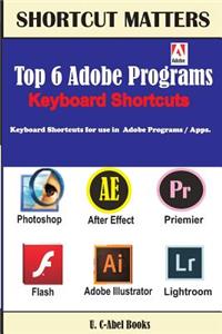 Top 6 Adobe Programs Keyboard Shortcuts.