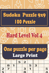 100 Sudoku Puzzle 9x9 - One puzzle per page