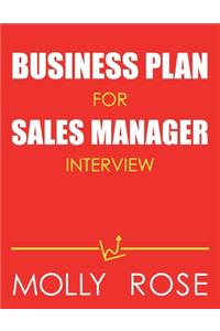 Business Plan For Sales Manager Interview