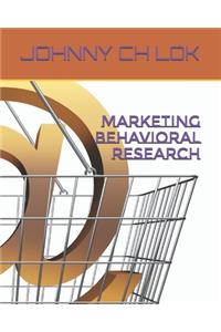 Marketing Behavioral Research