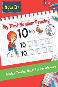 My First Number Tracing Book For Preschoolers
