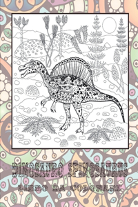 Dinosauro Spinosaurus - Libro da colorare