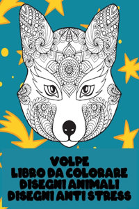 Libro da colorare - Disegni Anti stress - Disegni Animali - Volpe