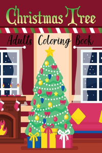 Christmas Tree Adults Coloring Book
