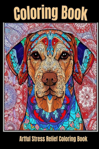 Artful stress relief coloring book