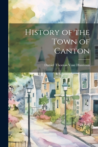 History of the Town of Canton