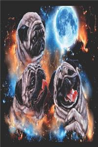 Notizbuch mit Mops