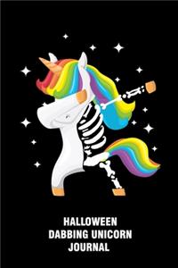 Halloween Dabbing Unicorn Journal