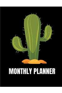 Monthly Planner Cactus