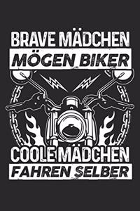 Coole Mädchen Fahren Motorrad