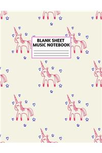 Blank Sheet Music Notebook