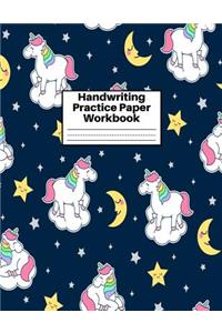 Handwriting Practice Paper Workbook