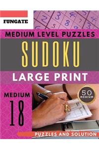 Sudoku Medium Level Puzzles Large Print