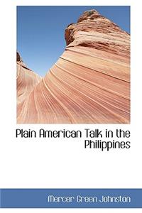 Plain American Talk in the Philippines