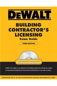 Dewalt Building Contractor's Licensing Exam Guide [With CDROM]