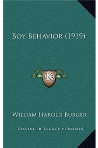 Boy Behavior (1919)