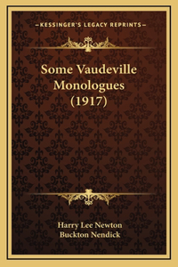 Some Vaudeville Monologues (1917)