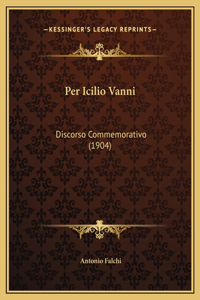 Per Icilio Vanni