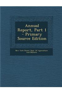 Annual Report, Part 1