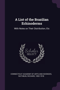 List of the Brazilian Echinoderms