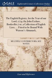 THE ENGLISH REGISTRY, FOR THE YEAR OF OU