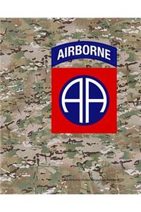 82nd Airborne Division Camouflage Notebook