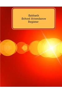 Sabbath School Attendance Register