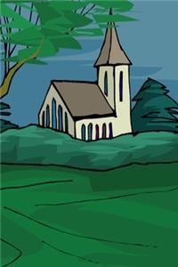 2020 Daily Planner Country Church Drawing 388 Pages